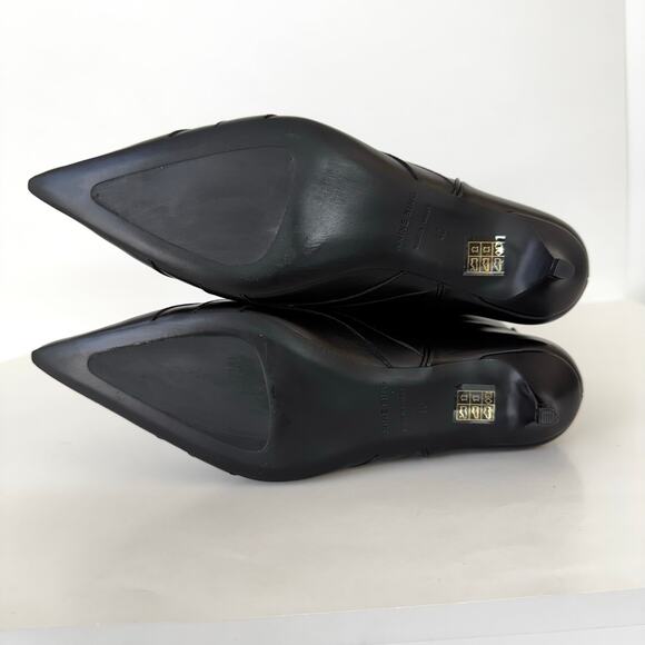 Anine Bing Rae Tall Leather Boots Kitten Heel Western Black 40 (US 10) - Picture 13 of 16